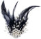 Uposao Plume Broche Corsage Epingle À Cheveux Fleur De Tête De Perle Plume pour Femme Brooches De Mariage Coiffe Élégante Accessoires Carnaval, Halloween, Fête À Thème, Costume, Théâtre