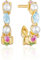 Sif Jakobs Jewellery Damen-Creolen 925er Silber Farbstein One Size Bunt, Gold 32023990