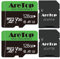 Aretop Micro SD Card 128GB, MicroSDXC 2 Pack, C10, U3, V30, UHS-I, A1, Micro Memory Card With SD Adapter, TF Card for Tablette/Drone/Dash Cam/Camera/Phone/Nintendo-Switch/PC, Up to 100/60 MB/s(R/W)