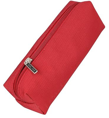 Online Premium-Schlampermäppchen/Pencil Case Rot I Stylisches Schlamperetui für Jungen & Mädchen I Federmäppchen mit praktischem Reißverschluss I 1 Fach I Ideal für Schule, Uni & Büro