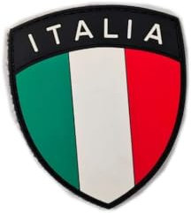 Toppa PVC Italia Militare, Zaino Tattico, Bandiera - Patch per Zaini Militari (Italia)