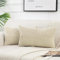 FDTERN 2er Set Khaki Beige Kordsamt Kissenbezug 30x50CM Weich Moderne Dekorative Kissenbezüge Kissenhülle Dekokissenbezug Sofakissen Dekokissen Boho Deko für Sofa Schlafzimmer Wohnzimmer Balkon