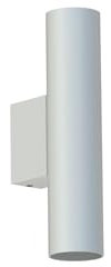 Wandlampe Up Down innen H: 18 cm B: 4 cm klein schmal Hellgrau 2-flammig für R35 GU10 Modern Metall indirektes Licht Wandleuchte Flur Wohnzimmer