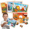Dinosaurier Puzzle ab 3 4 5 6 Jahre, Kinderpuzzle Spielzeug für Jungen und Mädchen, 4 Holz Puzzles *24 Stück Dino Holzpuzzle, Montessori Vorschule Lehrreiches Spielzeug, Bodenpuzzle Geschenke
