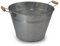 Blümelhuber Baignoire galvanisée - Grand bol à planter - Décoration de jardin shabby chic - Pour l'extérieur - Mini étang - Décoration de balcon - Décoration de jardin