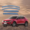 SUHNGE 1 Satz Windabweiser Regenabweiser für V.W T-ROC LWB MK1-A11 2018+, Seitenscheiben Regenschutz Regenabweise, Autofenster Anklebbare Windschutz Deflektoren