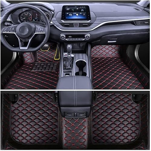yongbaoni Voiture Cuir Tapis De Sol pour Peugeot 407 Coupe 2005-2011,Couverture ComplèTe Voiture Tapis ImperméAble AntidéRapant Tapis,D/D Style