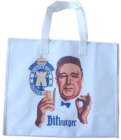 Brauerei B i t b u r g e r - Große Einkaufstasche - 45 x 38 x 19 cm