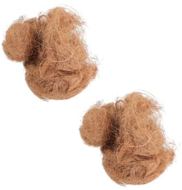 Yardwe 2St Gartenbau-Topf-Kokosraspeln pflanzenpflege pflanzliche Blumenerde Indoor-Blumenerde für Zimmerpflanzen Pflanzgefäßeinlage aus Kokosfaser Gartenerde natürliche Kokospalme Brown