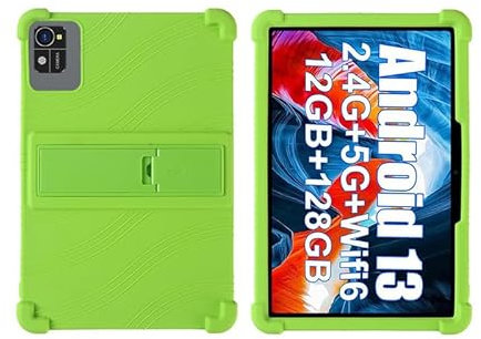 MOOPW Case for Xgody 10 inch Tablet Android 13 Soft Silicone Shockproof Stand Rubber Shell Kids Friendly Protective Cover