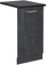Vicco Geschirrspülblende R-Line, Geschirrspüler Fronttür, Schwarz Beton, 45 cm, AP Anthrazit