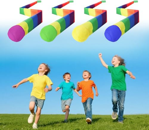 NCTNCX Schweifball Kinder 4 Stück Kometenball Wurfball Kinder Wurfspielzeug für Innen- und Außenbereich