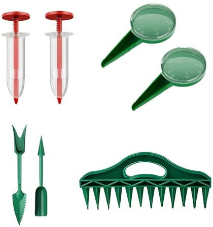 GETBSTOOP Mini-Samenkalkulator, Handgeführter Mini-Keimlings-Dibber und Wäger for Gartenarbeit, Vielseitiges Samenabstandsgerät for Kleine Blumen- und Gemüsesamen