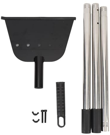 Fuchooky Flat Snow Shovel Multifunktionaler Stahl Metall Auffahrt Hochleistungsboden Eiskratzer Gartengrasspaten zum Graben