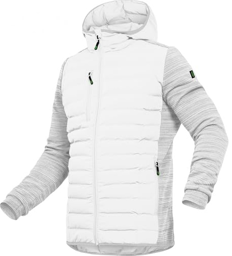Leibwächter Hybridjacke Herren mit Kapuze – Kornblau – XS – Moderne & Wärmende Jacke – Allwetter Hybrid Steppjacke Übergangsjacke – Strapazierfähige Reißverschluss Taschen