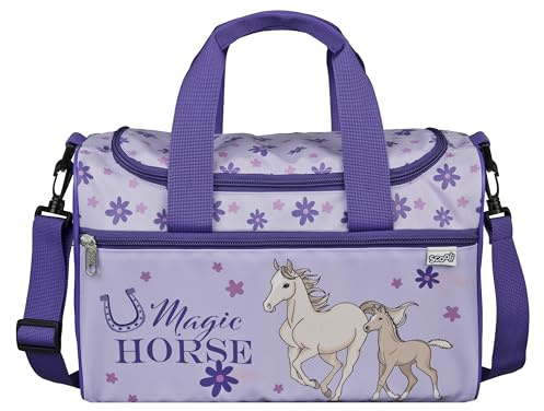 Scooli - Sporttasche für Kinder - 23 x 35 x 16 cm - geräumiges Hauptfach - Verstellbarer Schultergurt - Zubehör für die Schule - Umhängetasche