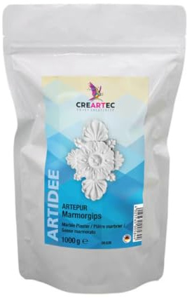 Reliefgießmasse, Mamorgips, weiß, 1000g