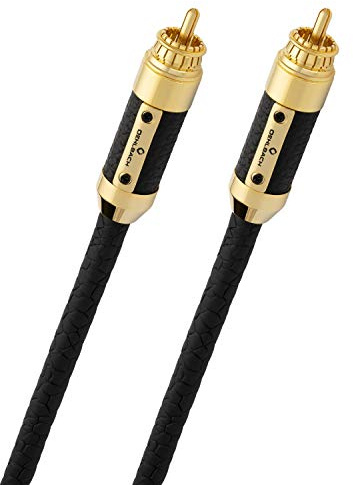 Oehlbach XXL Black Connection Master - State of the Art Cinch Audiokabel Set (Made in Germany, HPOCC, analog Audio) - 2 x 1,25 Meter - schwarz