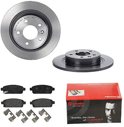 2 Bremsscheiben Voll 292 mm + Bremsbeläge Hinten von Brembo Voll (1420-54131) Bremsensatz Bremsanlage Bremsen-Kit,Bremsenset, Bremsscheiben, Bremsbeläge, Bremsen-Set, Beläge, Bremsbelag,