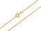 Panzerkette Gold 585 Damen 60cm I filigrane Goldkette Damen hochglanz 1mm Stärke I hochwertige Echtgold Halskette für Frauen mit Federring Verschluss