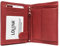 LOLUNA® Portefeuille Petit Format Cuir Vachette Souple 3 Volets Pratique pour Placer 10 Cartes - permis - identité - Billet - Monnaie - Idée Cadeau pour Homme et Femme - Rouge