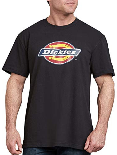 Dickies Men's Short Sleeve Regular Fit Logo Tee T-Shirt, Black, Medium