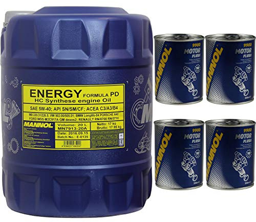 20 l MANNOL Energy Formula PD 5W-40 API SN/SM/CF olja motorspolning motor spolning