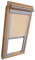 Verdunkelungsrollo Rollo für VELUX Dachfenster TYP GGL/GPL - 610 oder S10 - Farbe beige-karamell - mit Aluminium Seitenschienen - KLICK Montage