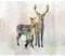 decomonkey Fototapete Hirsch Tiere 350x256 cm Design Tapete Fototapeten Vlies Tapeten Vliestapete Wandtapete moderne Wand Schlafzimmer Wohnzimmer Modern Wald