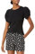 Amazon Essentials Women's Regular-Fit Twist Sleeve Crewneck T-Shirt, Black, M