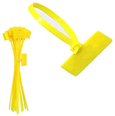 250PCS Nylon Zip Ties Cable Label Mark Tags, Self-Locking Cord Power Making Label Mark Tags for Home and Office