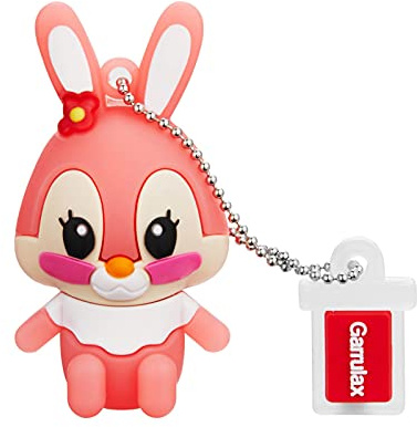 Garrulax USB-Speichersticks, 64 GB, aktualisiert, wasserdicht, aus Silikon, mit süßem Cartoon-Design, High-Speed, USB 2.0, Datenspeicherstick, USB-Stick (64 GB, Hase)