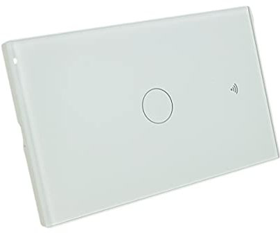 Interruttore Da Parete WiFi, 3 In 1 WiFi 2.4G + RF 433 Mhz + Tasto Touch, Compatibile Con Amazon Alexa e Google Home, Pannello Smart Intelligente Per Scatola 503 Italiana (Bianco, 1 Tasto Touch)