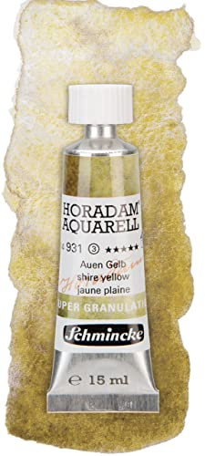 Schmincke – HORADAM® AQUARELL, Super Granulation, Auen Gelb, 15 ml, sehr stark granulierende Farbtöne, feinste, supergranulierende Aquarellfarben