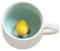 Süß Ente Kaffeebecher, Tasse aus Keramik mit 3D Tier,Morgen-Schale für Tee, Milch, Morgengetränk und Hochzeiten, Geburtstage Weihnachtsbecher Geschenk