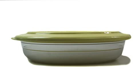 Tupperware Tafelperle 1,3L Hellgelb Schüssel Servieren Schale flach OHNE Rand