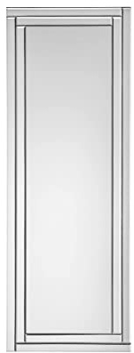 Julian Bowen Deco Frameless Dress Mirror | Moderner Wandspiegel für Wohnzimmer oder Flur, rahmenloses Design