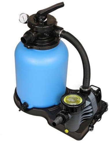 SAXONICA Sandfilteranlage Trend Top Ø 300 mm I 6-Wege-Ventil I Speck ProPump 7 I bis 16 m³ Wasservolumen