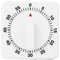 Alvinlite Küchentimer | Mechanischer Countdown-Timer, Eieruhr, Backen, Küchenkochwerkzeug, Timer zum Kochen, 60 Minuten, Kochen in der Küche