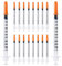 50 Stück 1 ml/cc Plastiktube 30G (0,3 x 12,7mm), Mehrzweck-Messwerkzeuge, Einzeln verpackt (30G 1/2)