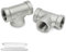 Bwintech 2 pezzi 3/4 femmina BSP 3 vie Connettore 304 acciaio inox Tee Raccordi per tubi femmina