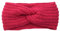 Winter Häkelarbeit Stirnband Mädchen Frauen Haarband Verdicken Stirnbänder Kopfband Haarband Ohrenwärmer Headwrap für Einkaufen Skifahren Laufen,Rosenrot
