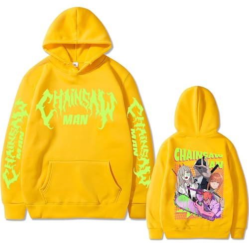 MDEM Japanische Anime Kettensäge Mann Hoodie Männlichen Denji Power Makima Doppelseitiges Drucken Mit Kapuze Mode Übergroßen Männer Frauen Hoody Kleidung-style6||3XL