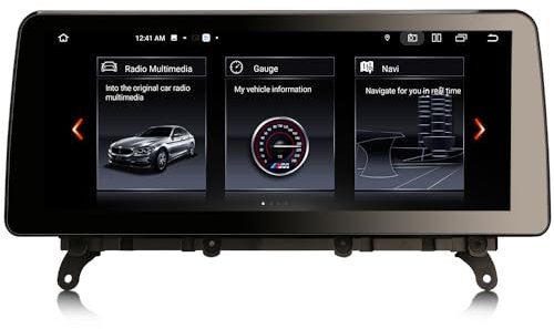 12,3 Zoll 2K Bildschirm Android 14 8+128GB Snapdragon 668S Autoradio GPS Navi für BMW X3 F25 X4 F26 NBT System kabelloses Carplay WiFi Android Auto Bluetooth 5.1 Touchscreen Canbus OEM Radio Idrive