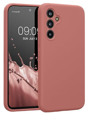 kwmobile Hülle kompatibel mit Samsung Galaxy A54 5G Hülle - A54 Case gummiert - Silikon Handyhülle - Schutzhülle Winter Rose