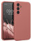 kwmobile Hülle kompatibel mit Samsung Galaxy A54 5G Hülle - A54 Case gummiert - Silikon Handyhülle - Schutzhülle Winter Rose
