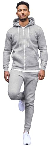 989Zé ENZO Mens Full Tracksuit Set Long Sleeve Zip Up Hoodie Jacket Sweatshirt and Casual Fleece Sweatpants Joggers