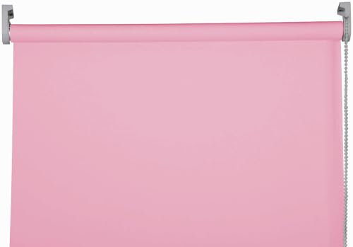 Generic Apex Furnishings Roller Blinds Thermal Insulated Darkening Blackout Roller Blind Trimmable- Perfect for Home and Office Windows - Pink 240cm x 165cm