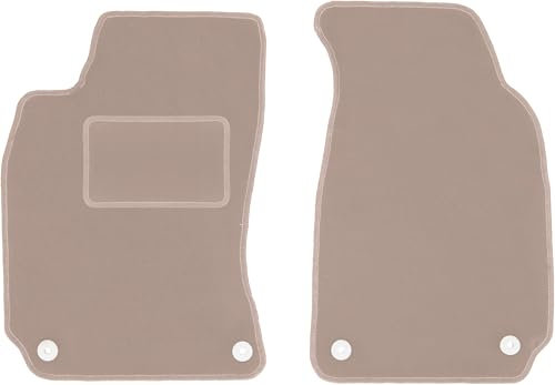 Wielganizator Automatte – Passend für Volkswagen Passat B5 Limousine, Kombi, Variante 1996-2001 – Velours – Autozubehör - Auto Fußmatten – Fußmatte Auto – 2-teilig - beige