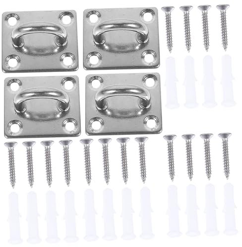 NAMOARLY Deckenhaken 4 Stück 304 Edelstahl Sicher Und Robust Zum Aufhängen Von Hängemattenventilatoren Und Lampen